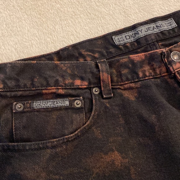 DKNY Black Bleached Slim Straight Jeans - 40 x 34 - Picture 8 of 14